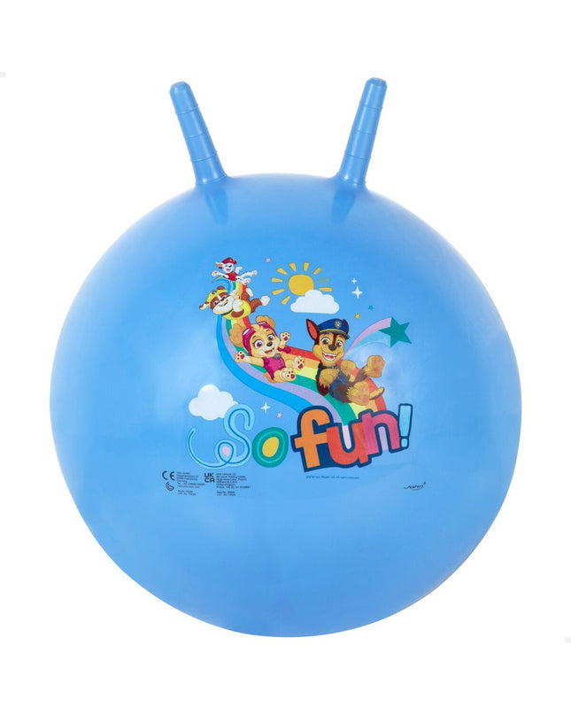 Set of 10 Paw Patrol Springbal balls in blue for outdoor and recreational sports, branded by The Paw Patrol.