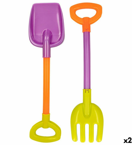 Colorbaby 39cm strandspeelgoedset with two parts, 24-piece colorful toy for outdoor and active play, suitable for children.