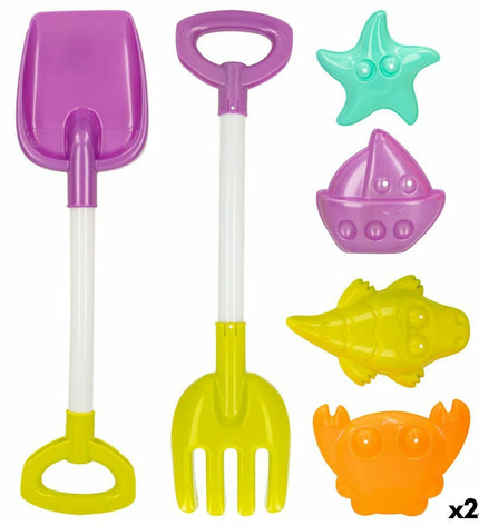 Colorbaby 39cm strand toy set with 24 colorful plastic pieces for outdoor play and active fun.