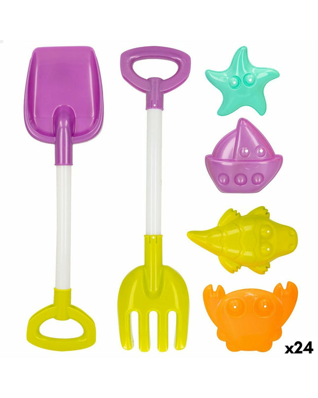 Colorbaby 39cm strand toy set with 24 colorful plastic pieces for outdoor play and active fun.