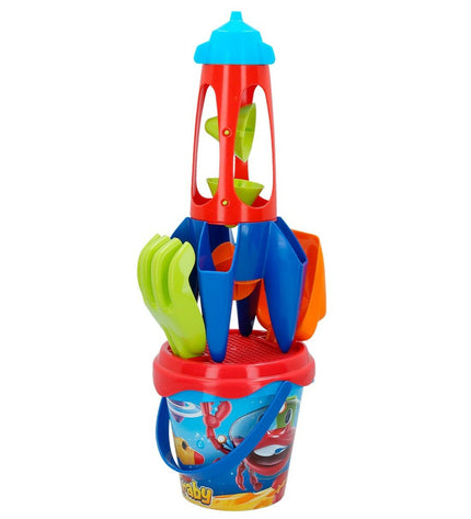Colorbaby Strandspeelgoedset Raket with 25 polypropyleen pieces, ideal for outdoor sports and play activities.
