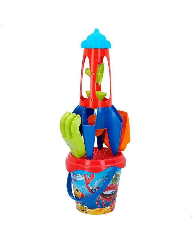 Colorbaby Strandspeelgoedset Raket with 25 polypropyleen pieces, ideal for outdoor sports and play activities.