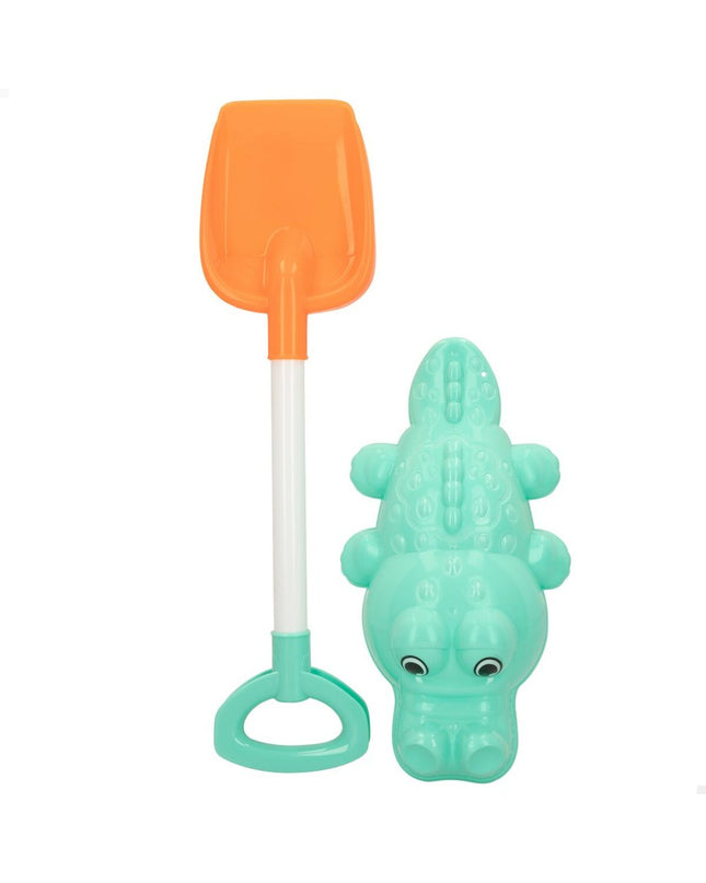 Colorbaby Strandspeelgoedset with 24 colorful polypropylene crocodile-shaped scoops for outdoor play and fun.