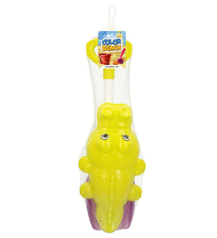 Colorbaby Strandspeelgoedset with 24 colorful crocodile-shaped scoop toys made of polypropylene for outdoor play and games.