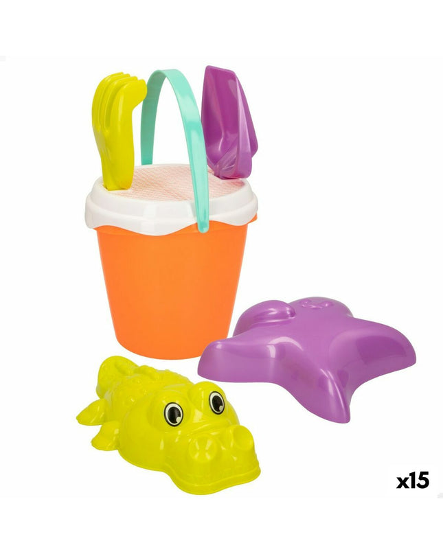Colorbaby plastic strand toy set with 15 colorful 18cm polypropene pieces for outdoor play and sports activities.