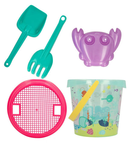 Set of 16 Peppa Pig strand speelgoed set, 18 cm tall, featuring colorful Peppa Pig themed toys for outdoor play and games.