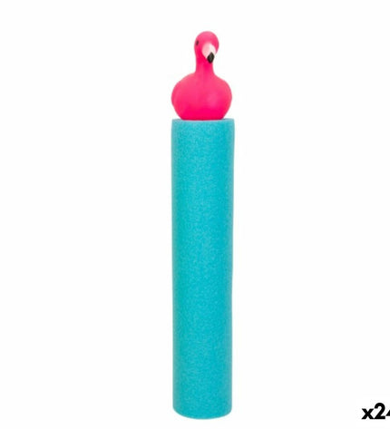 Colorbaby Waterwerper Colorbaby Roze flamingo toy set, 80 ml, in a pink flamingo design for outdoor play, 24 pieces included.