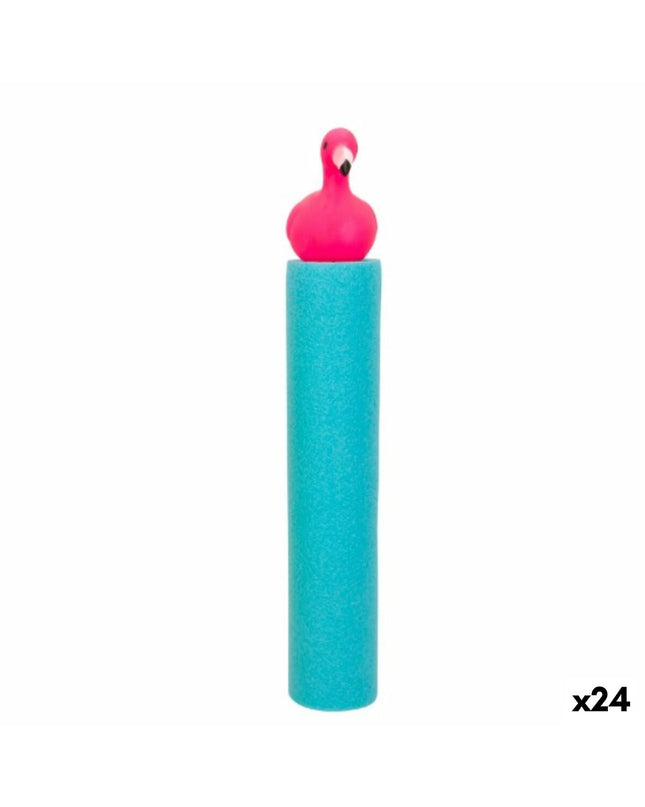 Colorbaby Waterwerper Colorbaby Roze flamingo toy set, 80 ml, in a pink flamingo design for outdoor play, 24 pieces included.