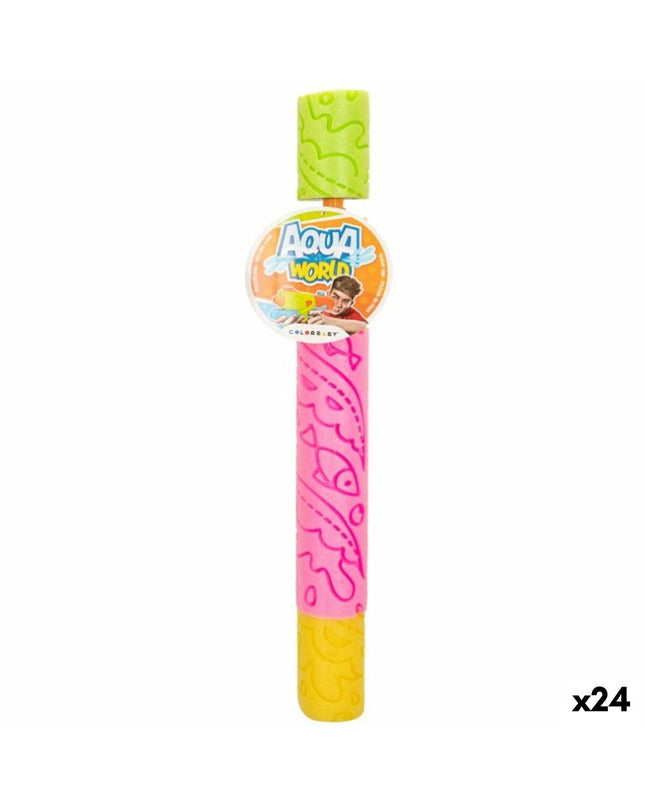 Colorbaby Waterwerper toys set with 24 colorful water guns, perfect for outdoor play and sports activities.