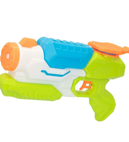 Colorbaby AquaWorld water guns, 6-piece set, colorful plastic toy water pistols for outdoor play, measuring 29 x 17.5 x 6.5 cm each.