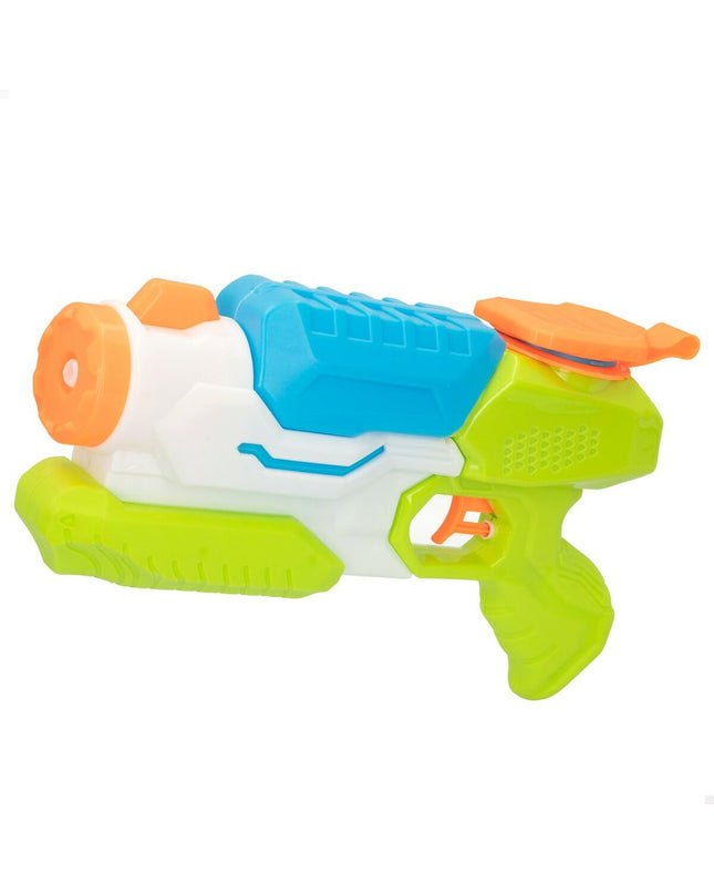 Colorbaby AquaWorld water guns, 6-piece set, colorful plastic toy water pistols for outdoor play, measuring 29 x 17.5 x 6.5 cm each.