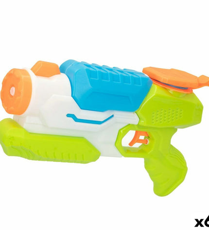 Colorbaby AquaWorld water pistols set with six colorful toy water guns, ideal for outdoor play and water fights.