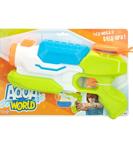 Colorbaby AquaWorld water pistols set with six colorful toy water guns, suitable for outdoor play and water battles.
