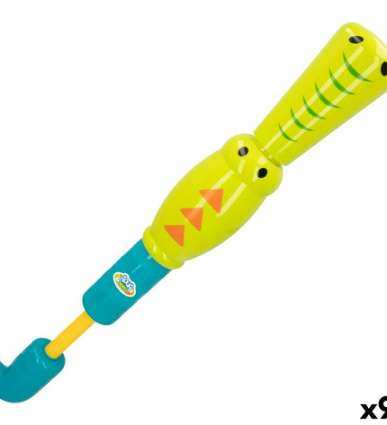 Colorbaby AquaWorld water pistols set with nine colorful toy water guns, ideal for outdoor water play and summer fun.