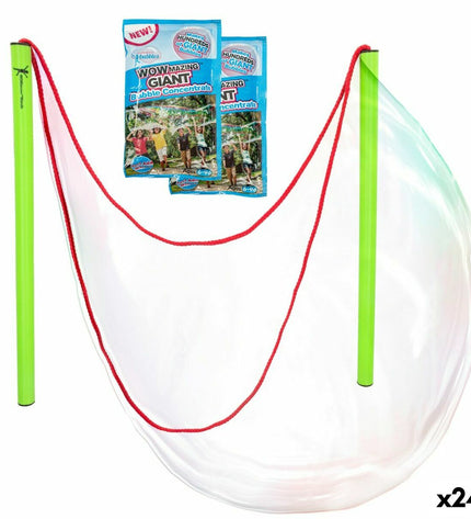 Set of 24 WOWmazing Bellenblaas toys, 41 cm long, colorful bubble wands for outdoor play and fun.