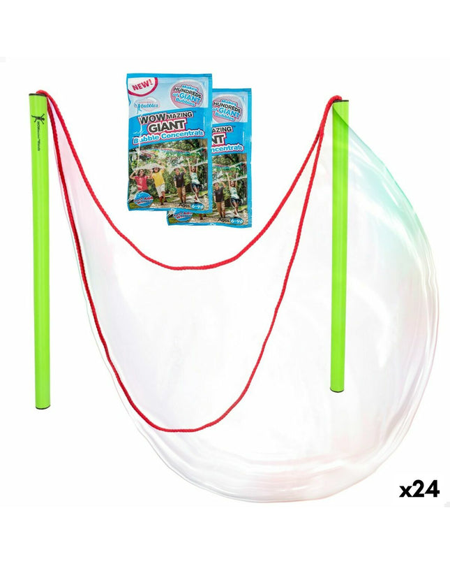 Set of 24 WOWmazing Bellenblaas toys, 41 cm long, colorful bubble wands for outdoor play and fun.