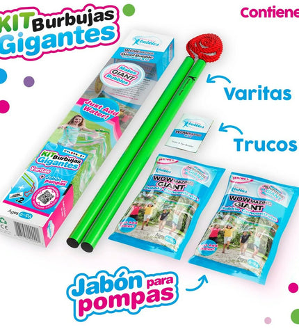 Set of 24 WOWmazing bubble wand toys, 41 cm long, for outdoor play and fun with bubbles in sports and outdoor activities.