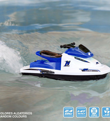 Colorbaby toy jet skis, set of 2, colorful plastic vehicles for kids, perfect for imaginative play and water adventures.