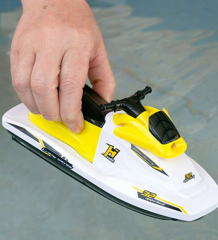 Two colorful toy jetskis from Colorbaby, designed for play and fun, shown in a vibrant, detailed image.
