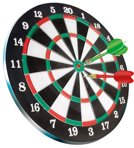Aktive dartboard with 37 cm diameter, suitable for sport and outdoor dart games, shown in the image.