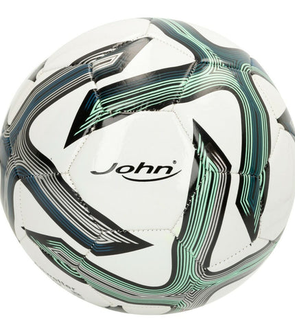 Set of 12 John Sports Classic 5 soccer balls, 22 cm diameter, made of imitation leather, suitable for outdoor sports.