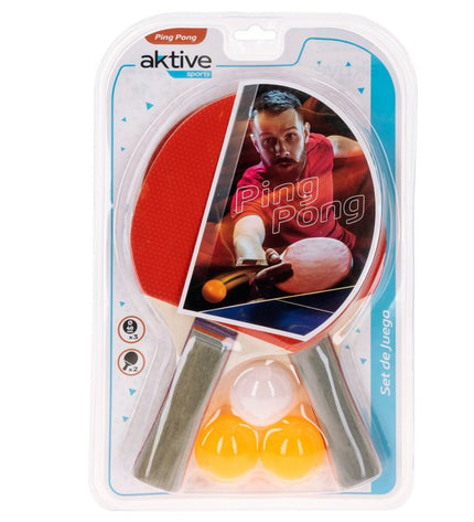 Set of 12 Aktive ping pong paddles with 14.5 x 25 cm size, ideal for sport and outdoor table tennis gameplay