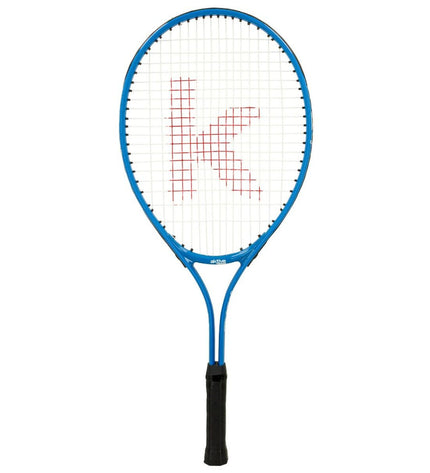 Colorful Aktive kids' tennis racket with multicolored handle and strings, designed for children’s tennis and outdoor sports.