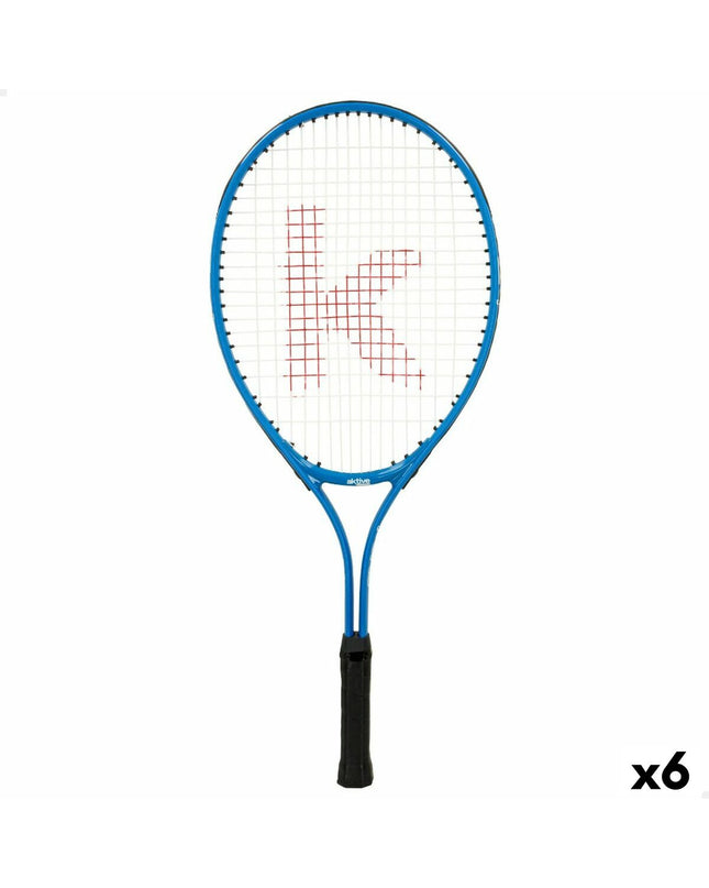Colorful Aktive kids' tennis racket with a multicolour design, suitable for children playing tennis or outdoor sports.