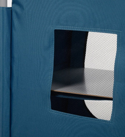 Pair of Aktive blue foldable camping cabinets with dimensions 56x66x46 cm, suitable for outdoor camping and hiking.