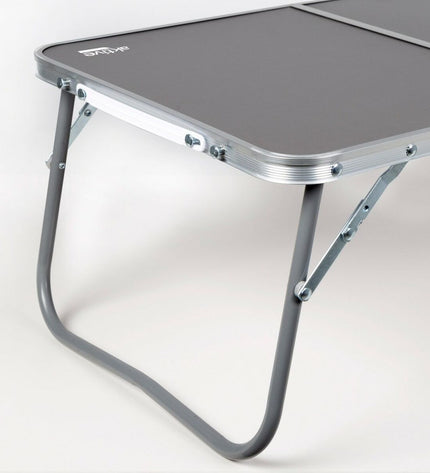 Set of four Aktive camping folding tables in anthracite, measuring 60 x 25 x 40 cm, suitable for outdoor camping and activities.