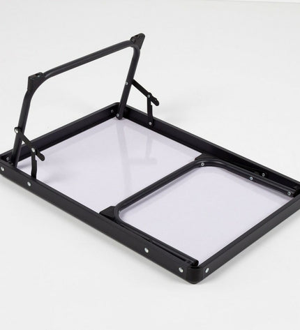 Pair of Aktive camping folding tables in gray, 56x25x40 cm, suitable for outdoor camping and hiking activities.