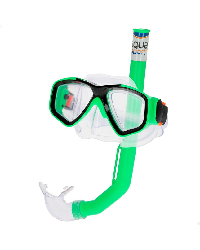 Colorbaby kids snorkel mask and tube set for water sports, featuring colorful design for children in outdoor aquatic activities.