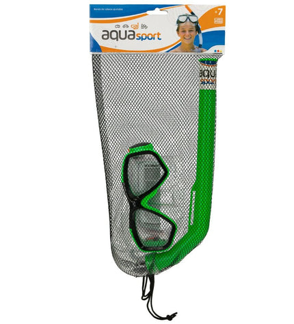 Colorbaby kids' snorkel mask and snorkel set in vibrant colors, designed for children for water sports and outdoor swimming.