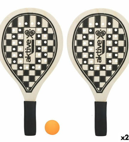 Set of 24 Aktive strand scoops with handles, 20.5 x 39.5 cm, for outdoor games and sports activities.
