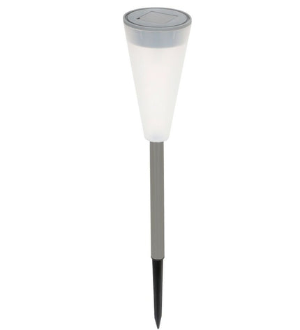 Set of 24 Aktive solar outdoor garden lights, plastic decorative stake lights, 6.7 x 39 cm, ideal for illuminating gardens.