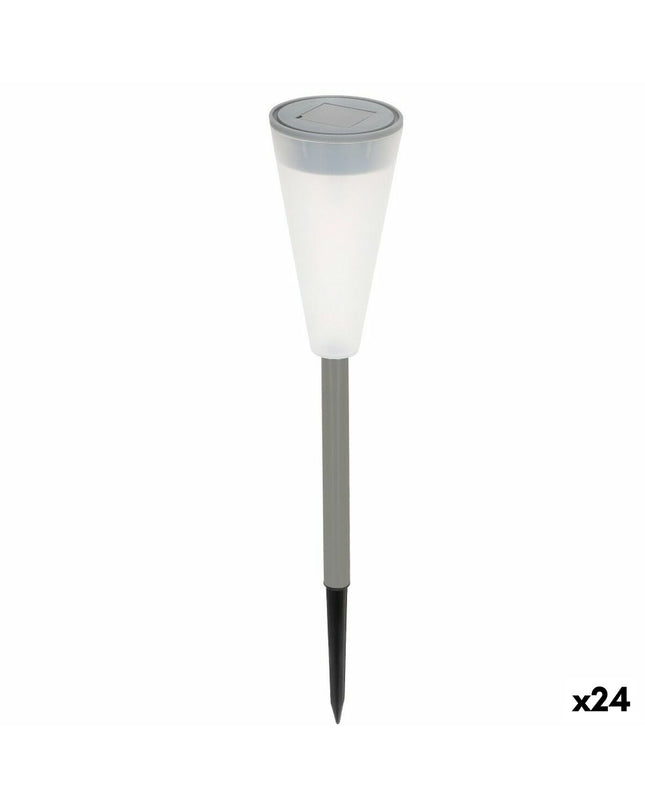 Set of 24 Aktive solar garden lights, plastic outdoor decoration, 6.7 x 39 cm, ideal for illuminating and decorating gardens.