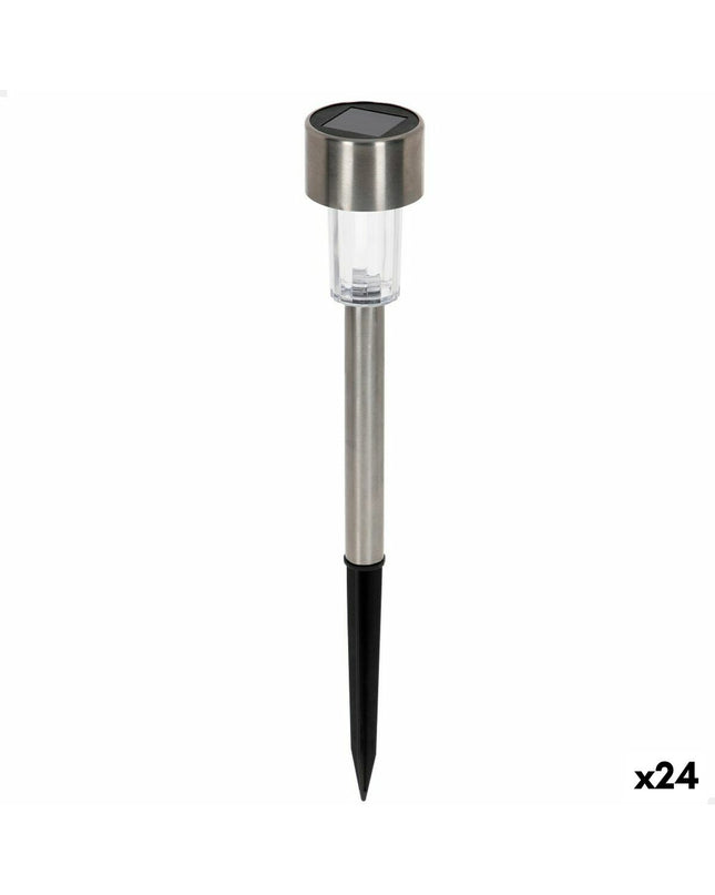 Set of 24 Aktive solar outdoor garden lights in plastic, 5.5 x 36 x 5.5 cm for decorative outdoor lighting.