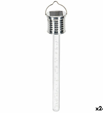 Set of 24 Aktive outdoor garden decorative solar lamps, 3 x 17.5 x 3 cm, for outdoor lighting and decoration.