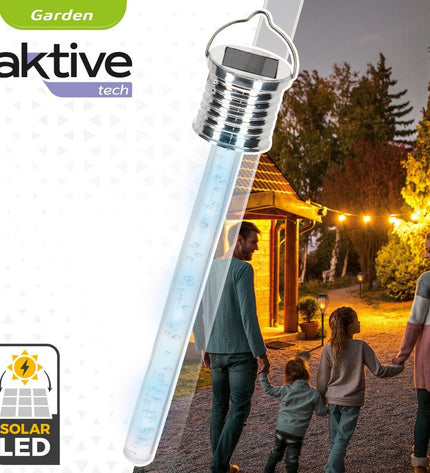 Set of 24 Aktive outdoor garden decorative solar lamps, 3 x 17.5 x 3 cm, perfect for outdoor lighting and garden decor.