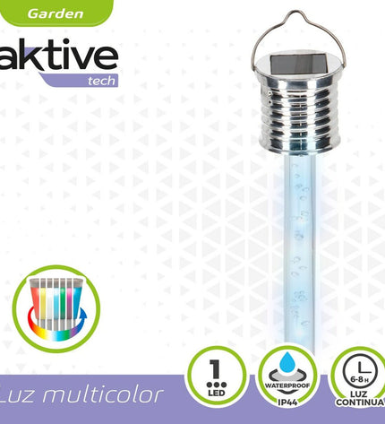 Set of 24 Aktive outdoor solar garden lights, 3x17.5x3 cm decorative outdoor lighting for garden and patio decor.