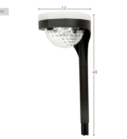 Set of four Aktive solar outdoor garden lights with polypropyleen casings, 11x49x12 cm, ideal for outdoor decoration.