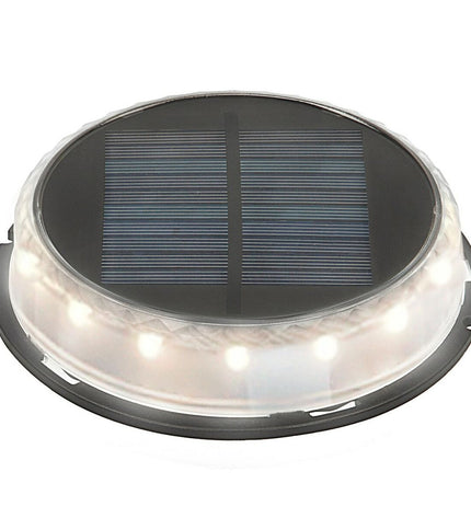 Set of six Aktive solar garden lights with plastic bodies, each measuring 12x13.5x12 cm, for outdoor decorative lighting.