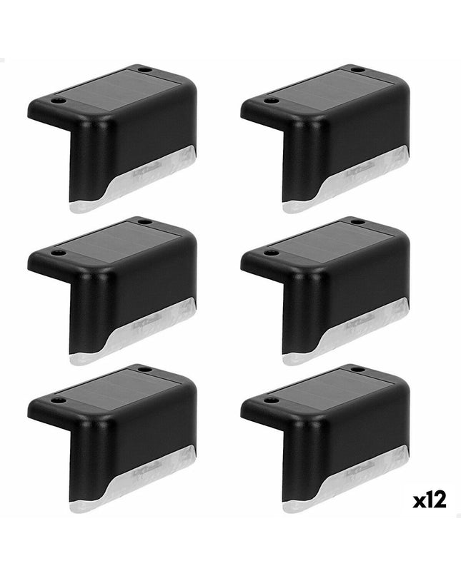 Set of 12 Aktive outdoor garden decorative solar lamps, 8 x 4.5 x 4 cm, for outdoor lighting and garden decoration.
