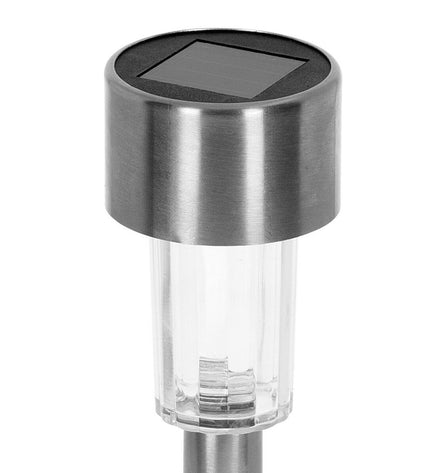 Set van zes Aktive zonne-energie tuinverlichting met plastic onderdelen, 5,5 x 36 x 5,5 cm voor buiten decoratie.