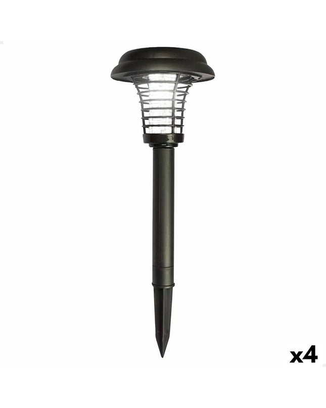 Set of four Aktive solar outdoor garden lights made of durable polypropyleen, 14 x 42 x 14 cm, ideal for outdoor decor.
