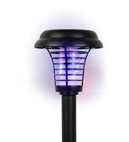Set of four Aktive solar outdoor garden lights made of polypropylene, 14x42x14 cm, ideal for decorative outdoor lighting.