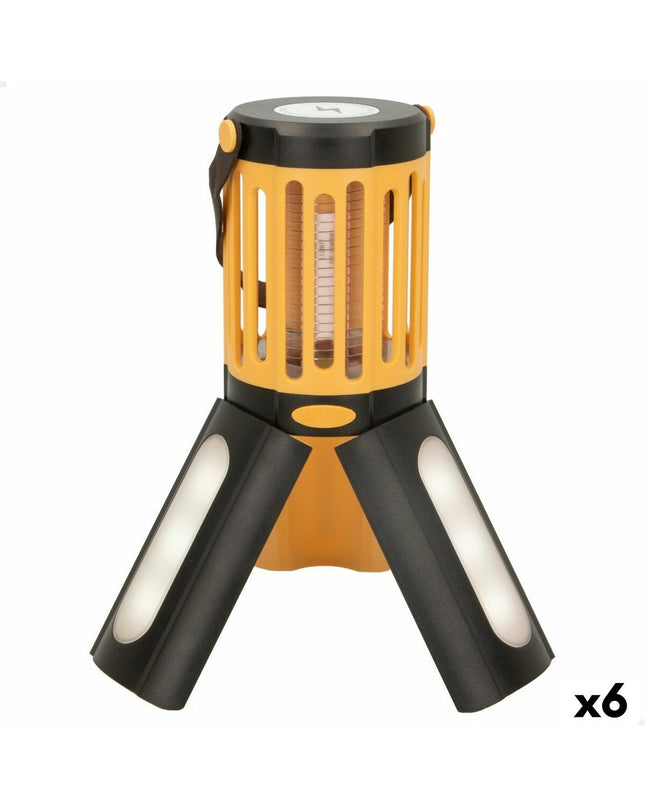Set of six Aktive outdoor garden decorative lamps, 8x23x8 cm, ideal for enhancing exterior lighting and garden decor.