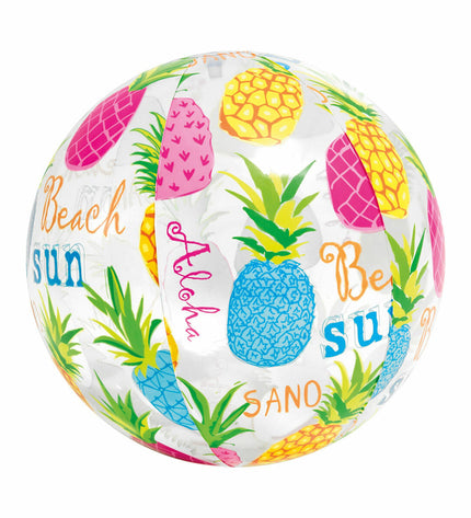 Set of 36 Intex PVC beach balls, 51 cm diameter, colorful inflatable toys for outdoor play and sports activities.