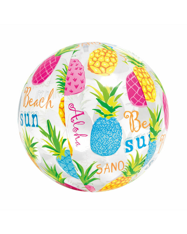 Set of 36 Intex PVC beach balls, 51 cm diameter, colorful inflatable toys for outdoor play and sports activities.