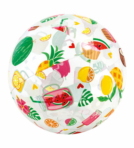 Intex PVC beach ball, 51 cm diameter, colorful round toy for outdoor play, part of Intex sports and outdoor games collection